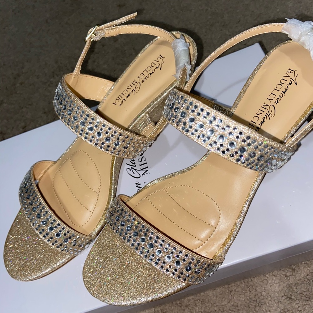 Badgley Mischka Wedge Heels (New in box)